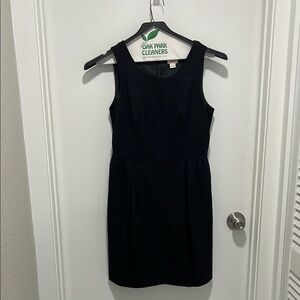 J. Crew Black Sleeveless Sheath Mini Dress